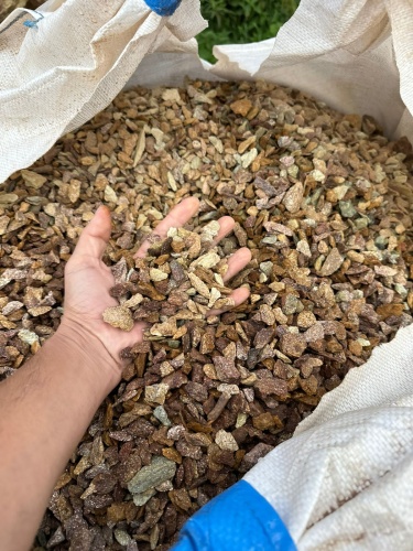 Златолит персиковый декоративная каменная крошка купить в Геленджике