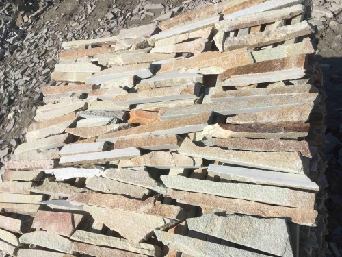 Горбушка златолит золотистый для облицовки купить в Геленджике